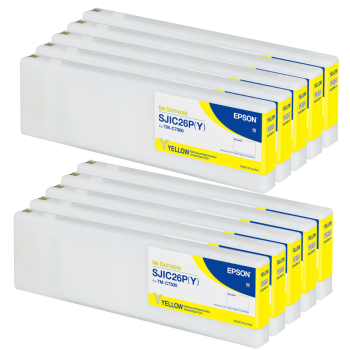 Epson C7500 Tintenkartuschen Gelb 10er Set
